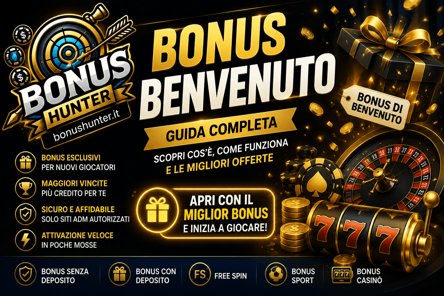 Cos’è un Bonus di Benvenuto? Guida Completa