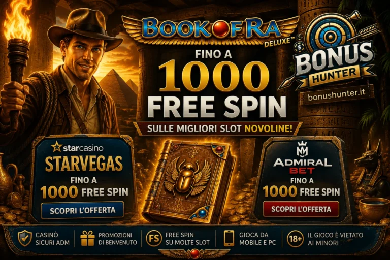 Book of Ra Deluxe Free Spin su StarVegas e AdmiralBet