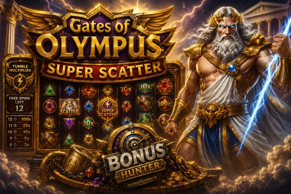 Recensione completa su Gates of Olympus Super Scatter di BonusHunter