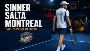 Sinner Montreal 2026, il tennista italiano lascia il campo dopo il ritiro dal Masters 1000