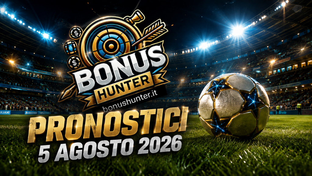 Pronostici calcio oggi 5 agosto 2026 con quota raddoppio