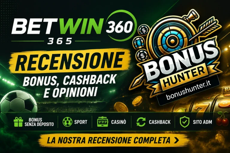 Recensione Betwin360 | Bonus Sport e Casinò