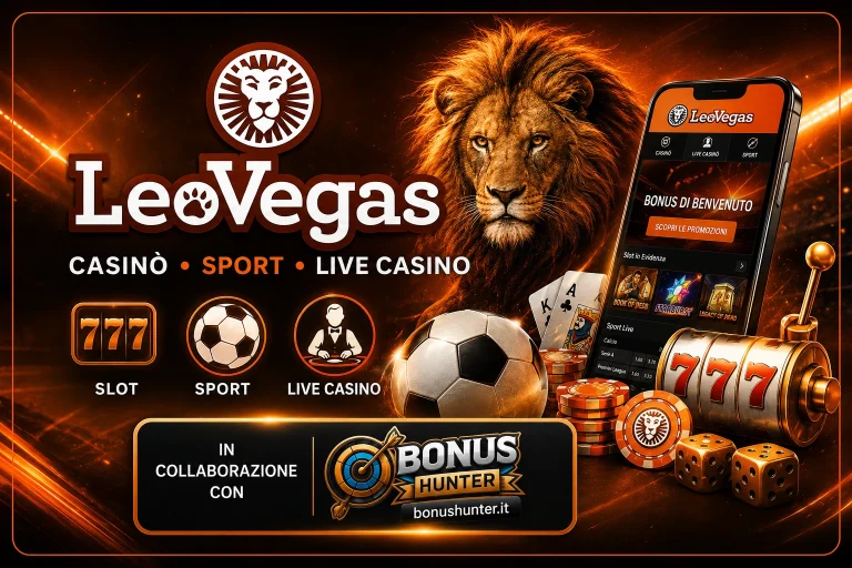 Recensione LeoVegas Casinò 2026: Voto, Pro, Contro e Bonus