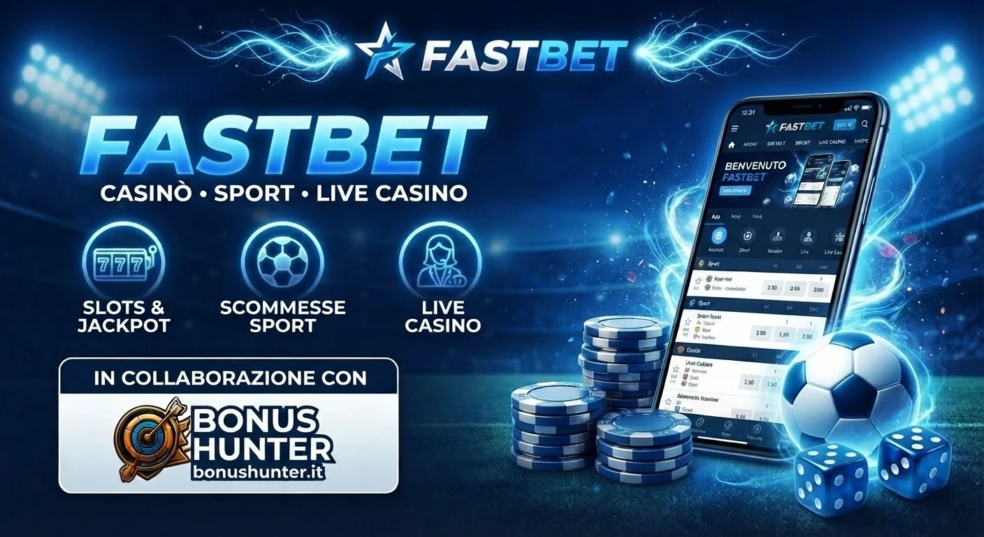 Recensione Fastbet casinò e scommesse sportive in collaborazione con Bonus Hunter